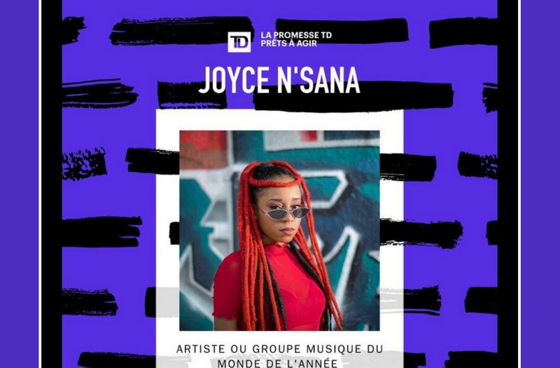 Joyce N'Sana nominée au Gala Dynastie