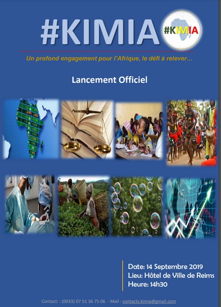 Visuel lancement officiel Kimia à la « Conférence Internationale pour Plus d’Engagements pour l’Afrique », en sigle CIPEA à Reims