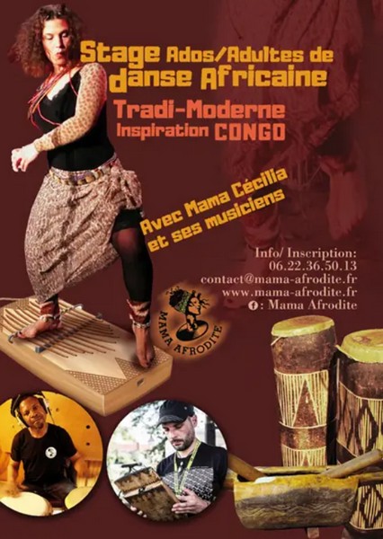 Affiche Mama Afrodite, Ecole d'apprentissage de danse africaine