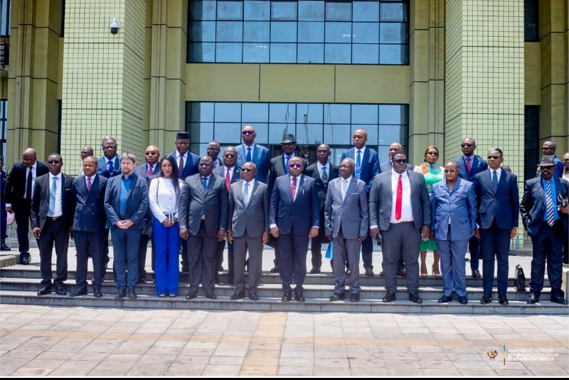  Photo de famille de la délégation de la République du Congo à Kinshasa 