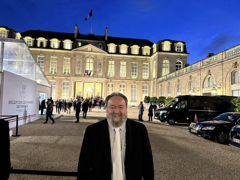 Photo : Thierry Tassez, maire de Verquin à la réception de l'Elysée, Paris 22 novembre 2023