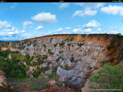 Erosions naturelles près de Pointe Noire au Congo