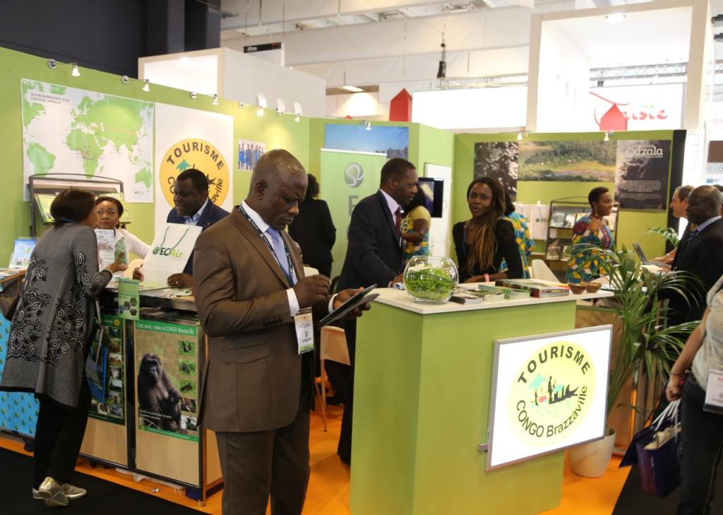 Vue partielle du stand du Congo au 36ème IFTM de Paris à la Porte de Versailles